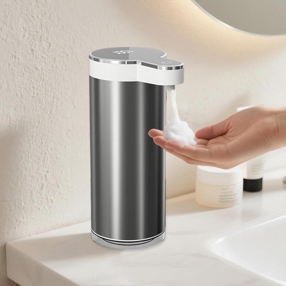 Touchless Automatic Soap Dispenser 4-Level Adjustable Rechargeable Sensor Pump Stainless Steel Bathroom Liquid Soap Dispenser