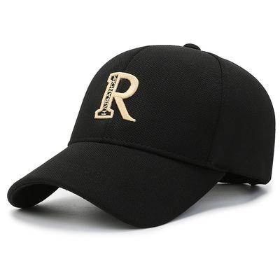 Men's Trendy Summer Cap New Men's Big Head Circumference Baseball Cap Women's Black Trend Ins Embroidery