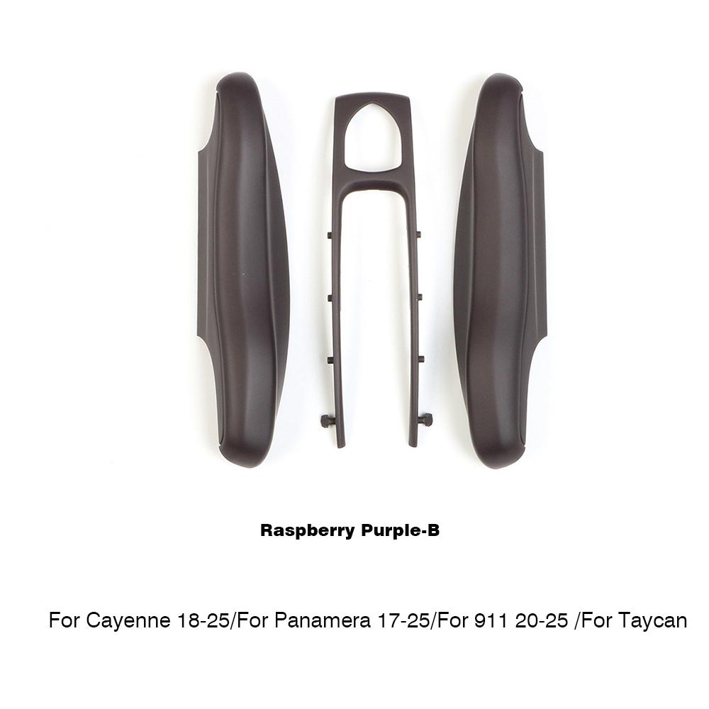 

Original Car Paint Surface Raspberry Purple Fob Remote Keys Case Cover Shell Replace For Porsche 911 Panamera Cayenne Macan 718