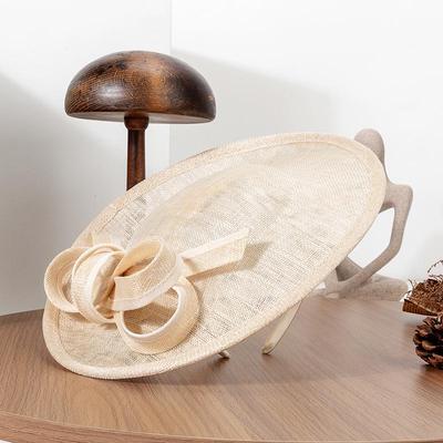 Elegante Tocado de Gasa Estilo Británico - Sombrero de Fiesta Retro Primavera/Verano 2025