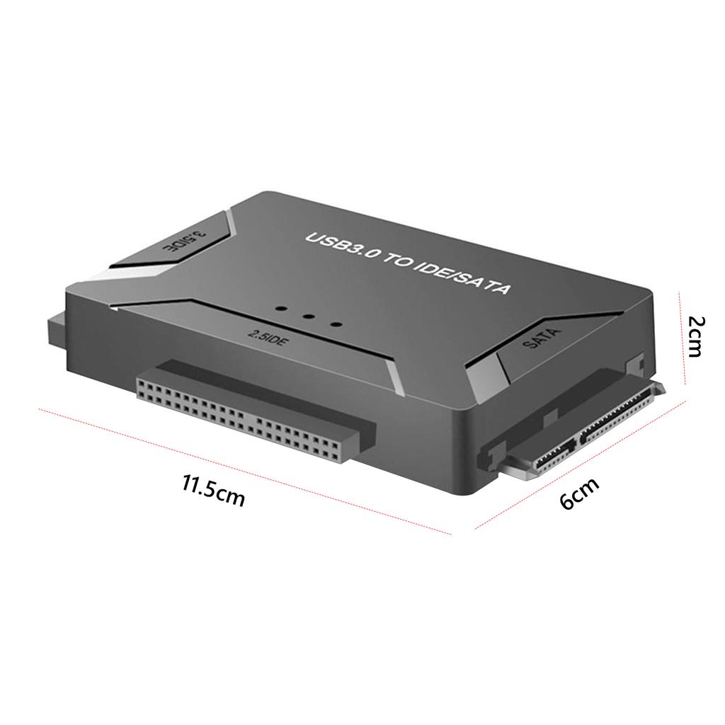 USB3.0 To SATA/IDE External Hard Drive Adapter Hot Swappable Universal SSD External Adapter Hard Drive Reader for Laptop PC