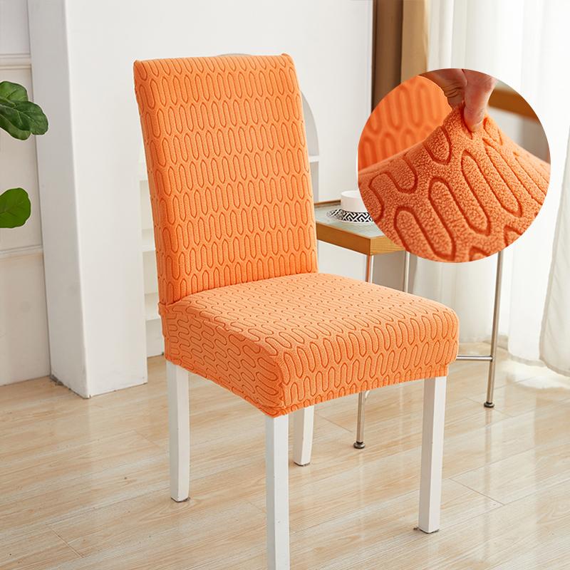 

Чехол на стул из жаккардовой ткани, универсальный размер, дешевые большие эластичные чехлы на стулья, чехлы на сиденья для столовой, домашний декор 1piece оранжевый