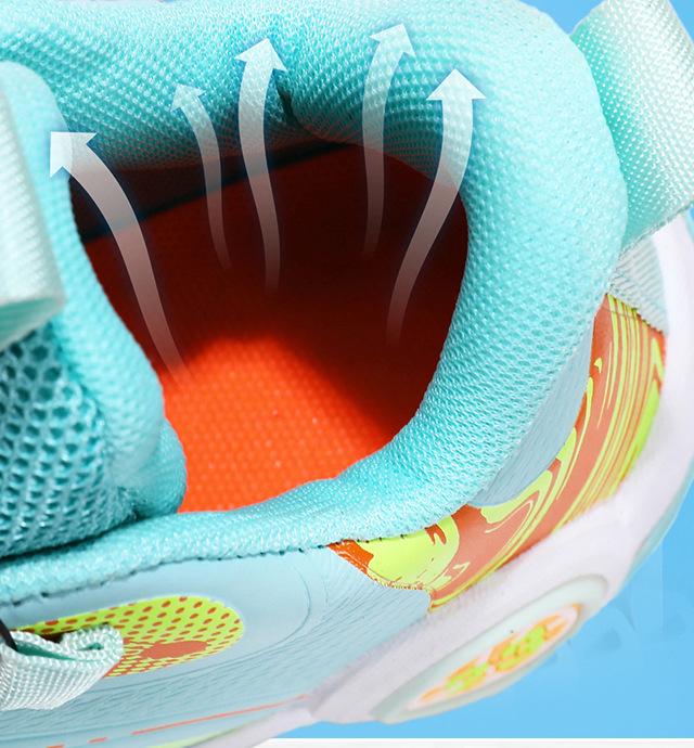 Boys' Spring 2026 Non-Slip Soft Sole Basketball Shoes with Rotating Buckle