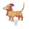 Christmas Dog Yard Decor Light Up with String Light Cute Acrylic Outdoor Animal Decorations for