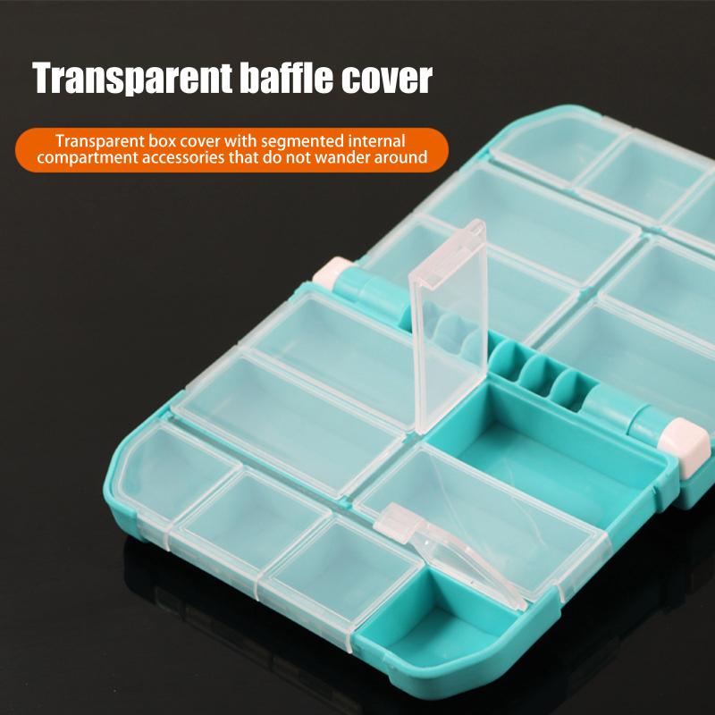 Waterproof Storage Fishing Tackle Box With Removable Dividers Large Capacity Easy Carrying For Different Bait Hooks
