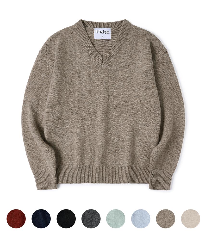 Nodeun [2Pack] Soft Wool Blend V-Neck Crop Knit - 8Color