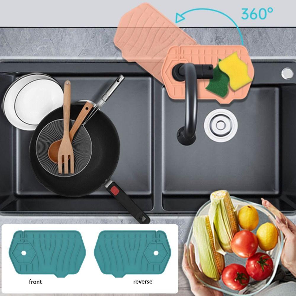 Small Floor Space Easy to Store Bathroom Absorb Water Drying Pad Faucet Mat Drain Pad Sink Mat
