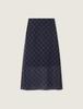 Roem Check Long Skirt Rmwhg24Rt1