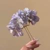 Hair Stick Artificial Flower Decor Easy to Wear Bun Hair Organizer