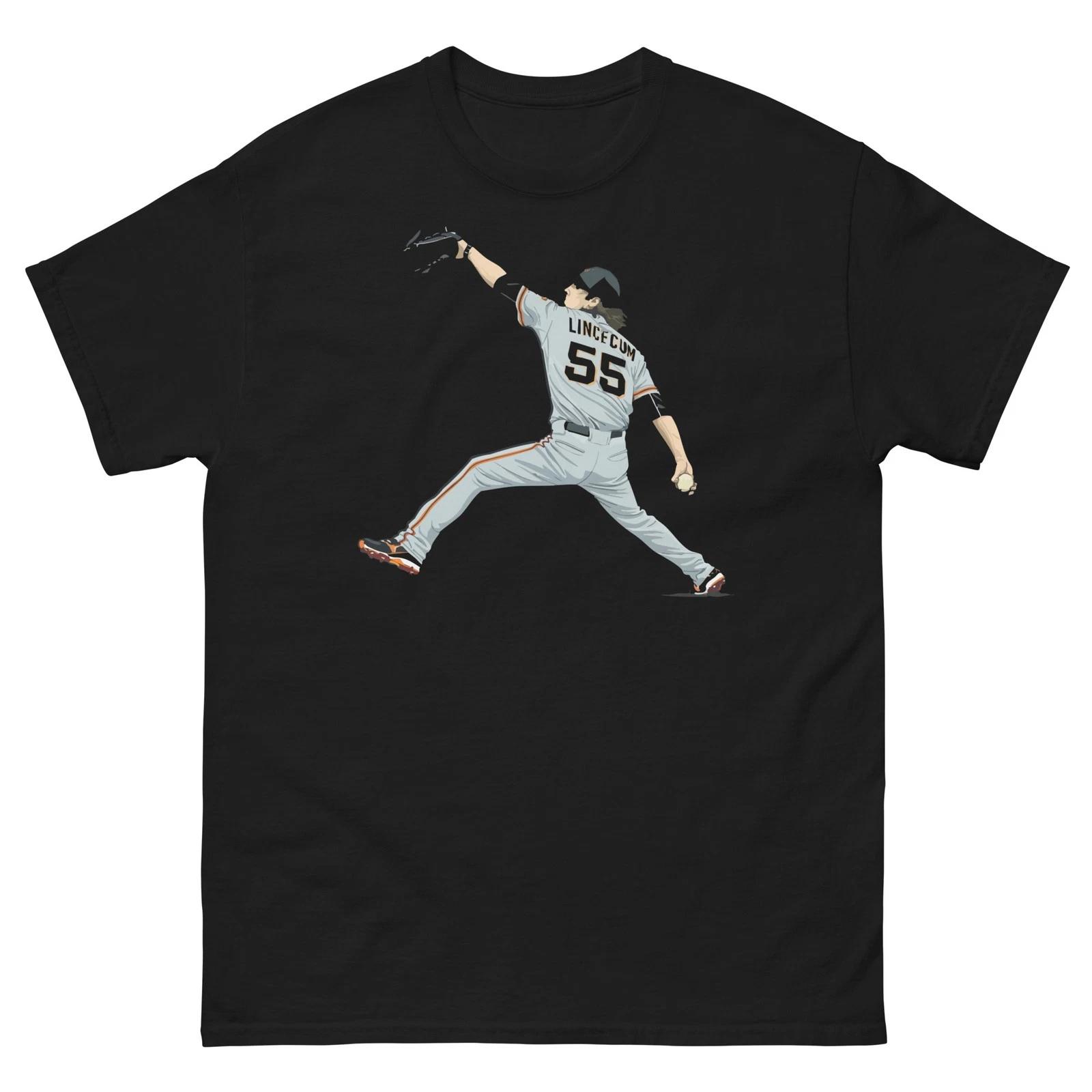 Tim Lincecum Black Graphic T Shirt Unisex classic tee L