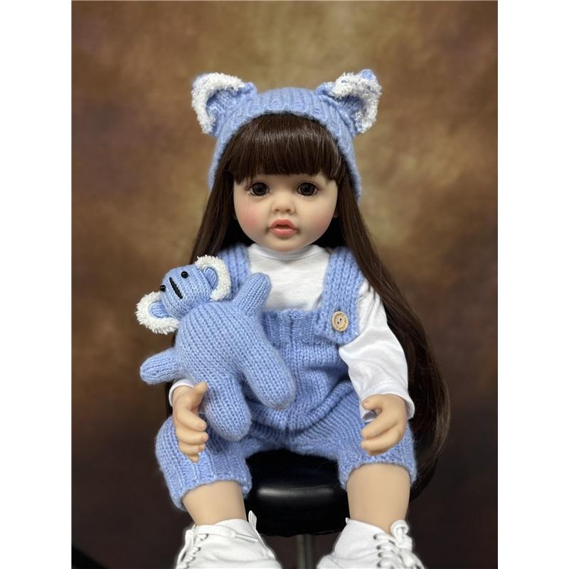 Lifelike Reborn Dolls Realistic Full Silicone Baby Bebe Vinyl 50CM Newborn Girl Doll Princess Toddler Toy Gift