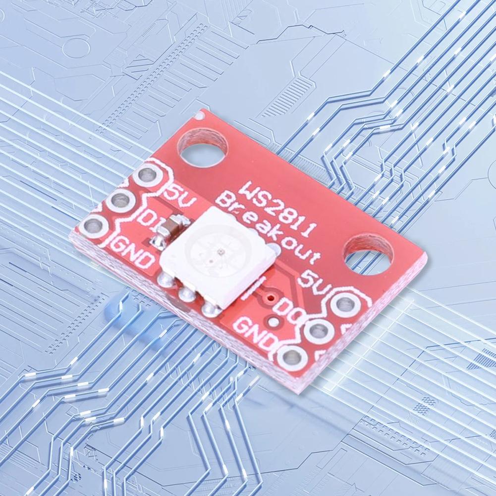 5Pcs WS2812 RGB LED Breakout Module RGB LED Breakout Electronic PCB Board RGB LED Display Module for 5050 RGB LED