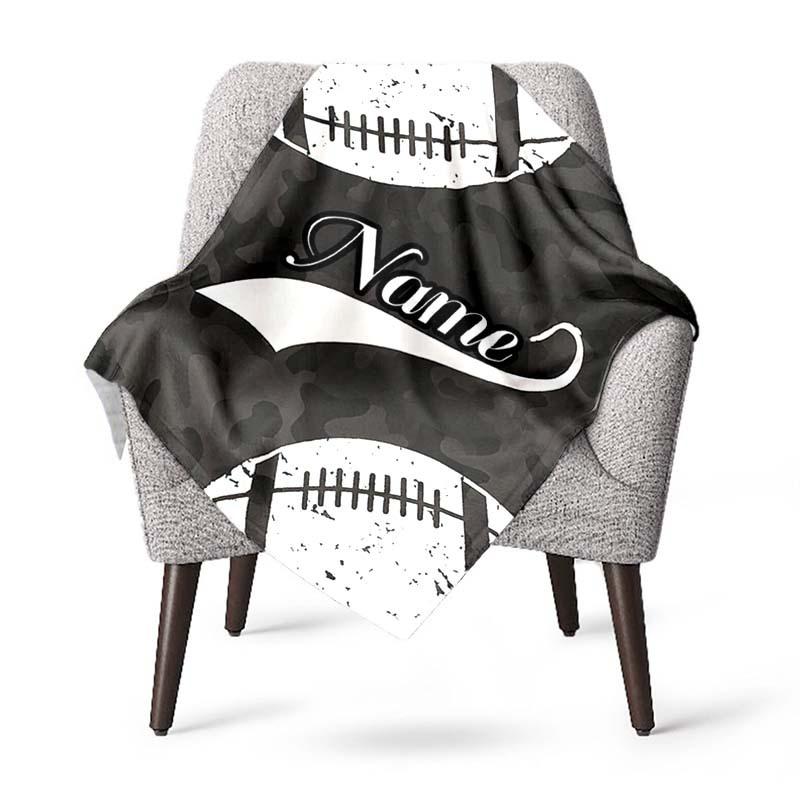 Ball Customize Your Name Outdoor Blanket Used For Chair Office Sofa Bed Camping Soft And Warm Giving Friends And Relatives Birthday Graduation Gift