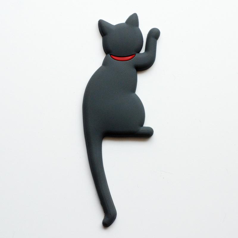 LMETJMA Cat Magnetic Refrigerator Hooks Cute Fridge Magnets Hanging Hook Fridge Magnet Sticker Animal Shaped Key Hanging Hooks