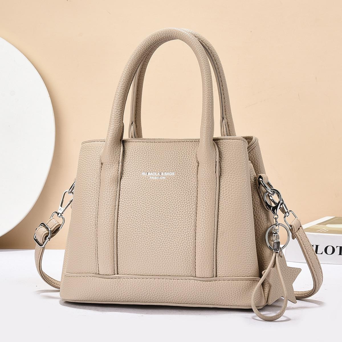 

Новая корейская мода Сотни мульти-клип кроссбоди сумка - Женская сумка через плечо Минималистичная текстура Сумка для поездок большой вместимости легкие хаки