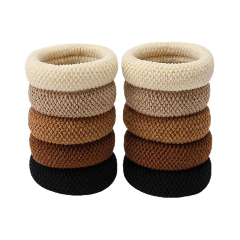 New Fine Textured Hair Tie, Highly Elastic, Seamless, Thickened and Widened, Stylish and Simple Ponytail Hair Accessory