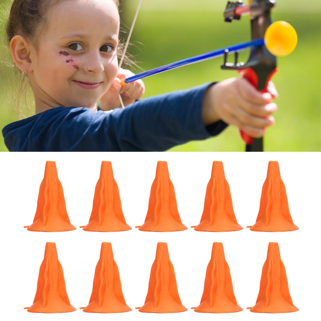 10Pcs Soft Rubber  head Suction Cup   Heads for Children Hunting Game Outdoor Sports