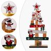 Wooden Christmas Tree Desktop Ornament Santa Claus Merry Christmas Sign Plaque Xmas Decoration for Home 2025 New Years Noel Gift