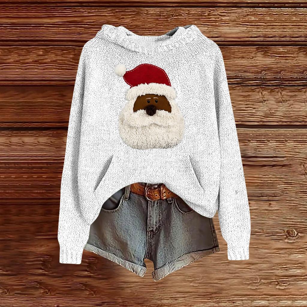 Sweatshirts für Damen Strickpullover Niedliches Shirt Herbst Pullover Kapuzensweatshirt