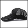 CZA482 [White Fang] Hat, Cap, Mesh, Baseball, Sunshade, Embroidery, Sports, Stylish, Men's, Women's, (White)
