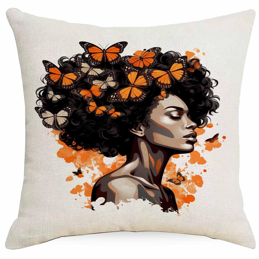 Neue Kissenhülle zum Frauentag Schwarz Sofakissen Kissenbezug