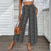 Women's Black Wide Leg Cropped Pants