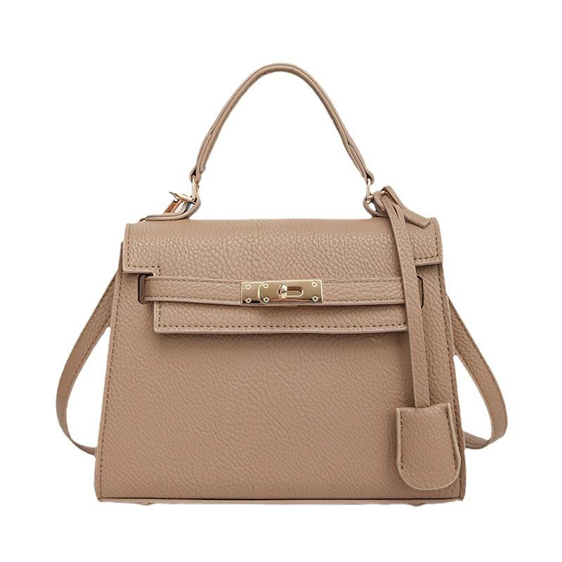 High-end Texture Kelly Bag Light Luxury European and American Elegant Bags Commuting Retro Shoulder Messenger Handbag