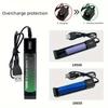 18650 Şarj Cihazı Şarj 3.7V Li-ion Pil Şarj Cihazı USB Evrensel Akıllı 1 Yuvalı Şarj Cihazı Lityum Piller Şarj Adaptörü