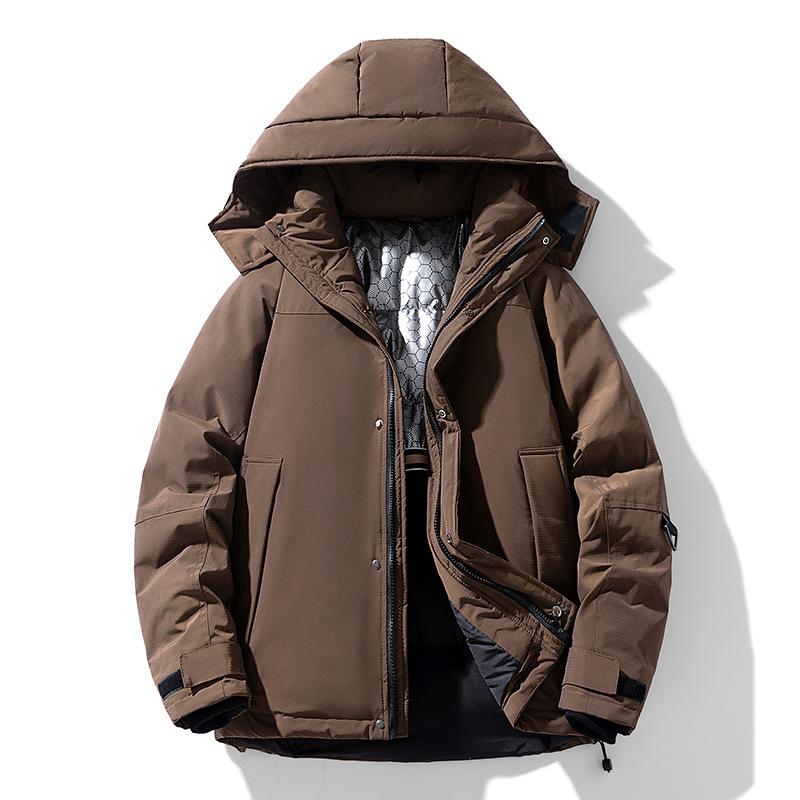 

Уличная пуховая куртка зимняя новая куртка куртка для мужчин и женщин ветрозащитная утолщенная теплая карго с капюшоном 4XL