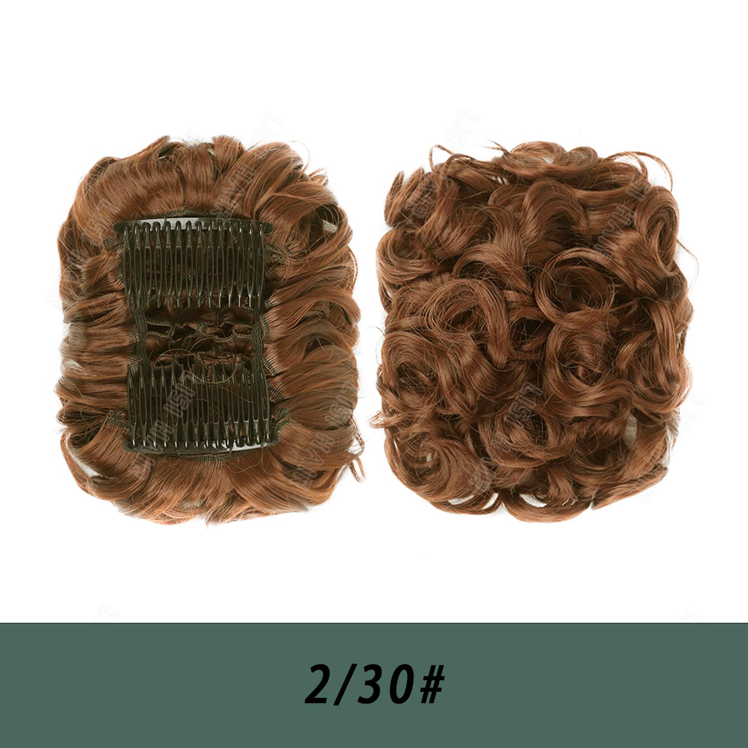 

Шиньон с бутоном розы, наращивание вьющихся булочек, резинка для волос, прическа, синтетические гребни в грязной булочке, накладные волосы для женщин, черный натуральный цвет 10cm