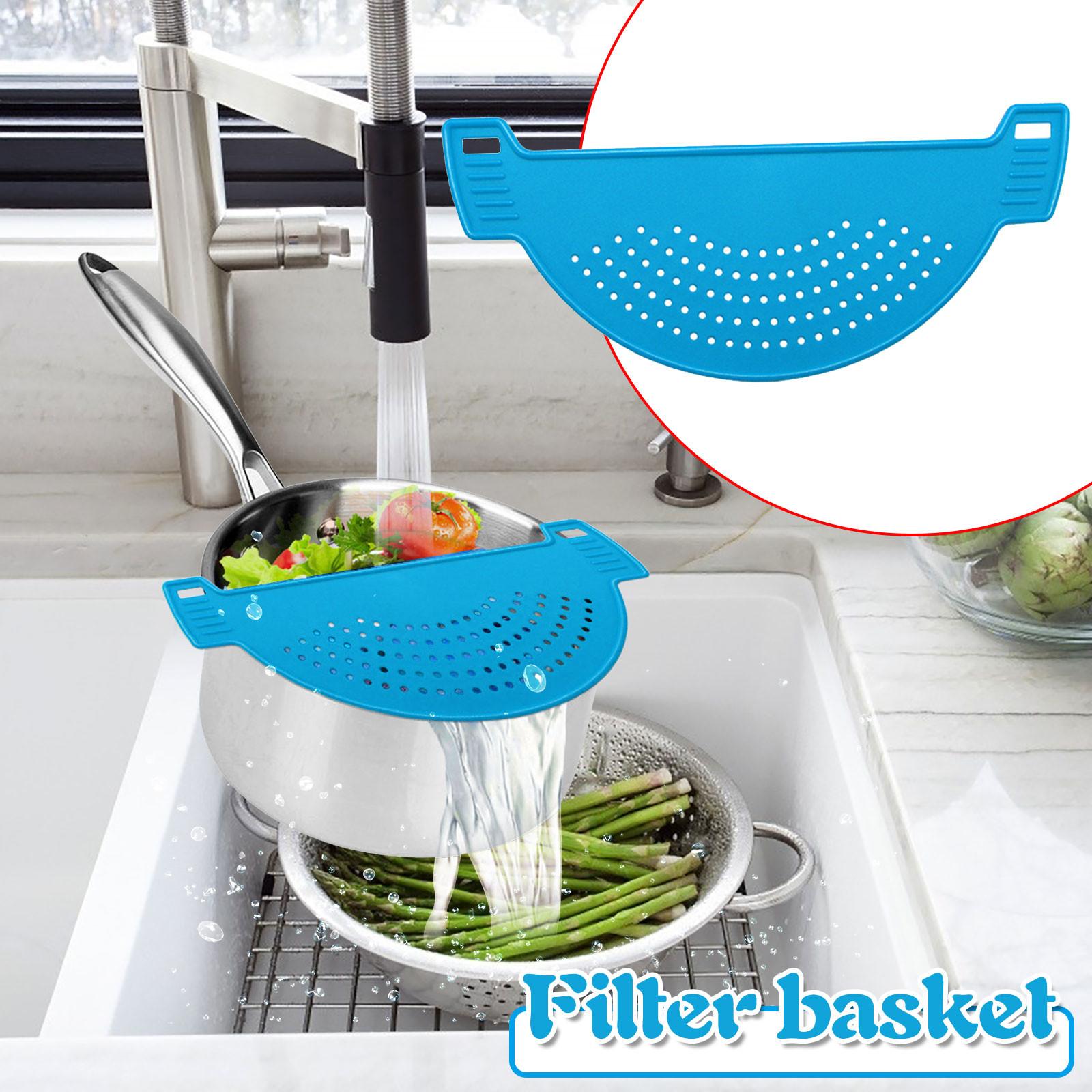 

Silicone Multipurpose Fan-Shaped Strainer for Kitchen Sink Drain with Flexible Design and Easy Attachment for Efficient Water Drainage One Size синий