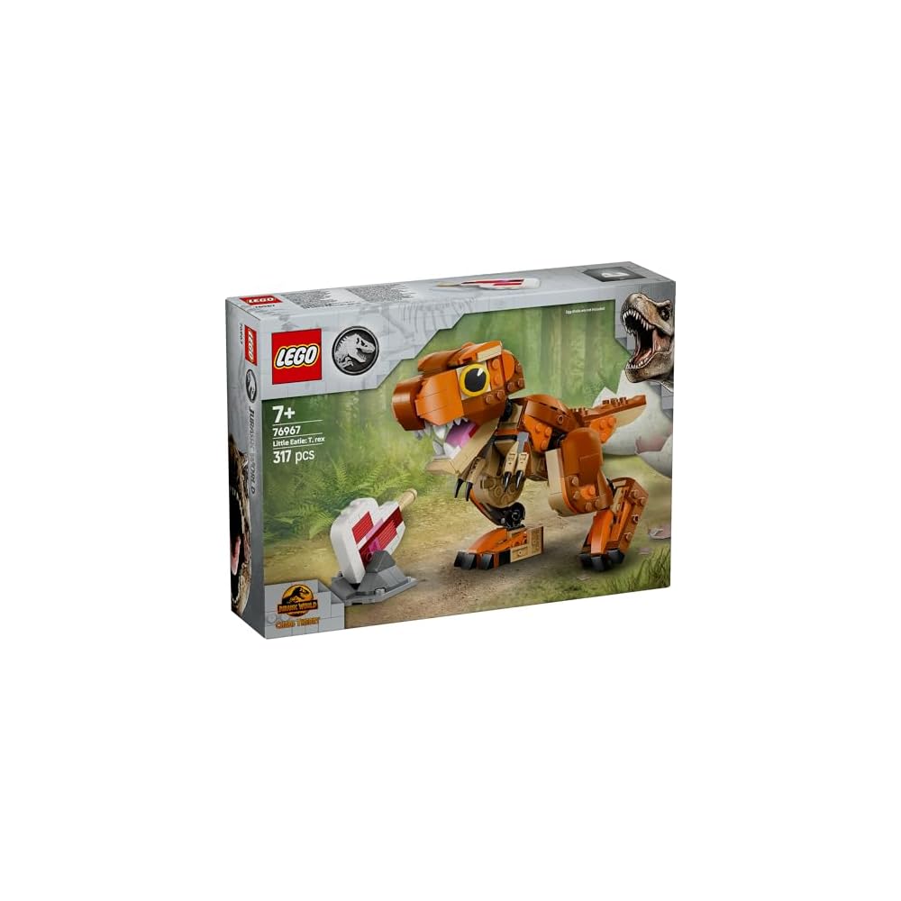 LEGO Jurassic World Little Eatie T-Rex Toy Building Blocks for Kids Ages 7-9