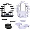 Espositore Acrilico Multistrato Anello Rotante Circolare Espositore Gioielli Supporto per Torta Dessert Afternoon Tea Sospeso
