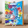 Numberblocks Theme Printed Blanket - Perfect for Couch, Bed, Travel & Outdoor Use | Machine Washable, Cozy & Durable.