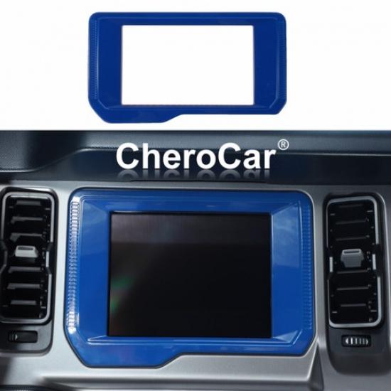 Blue Central Console GPS Navigation Panel Frame Trim Cover For Bronco -2025