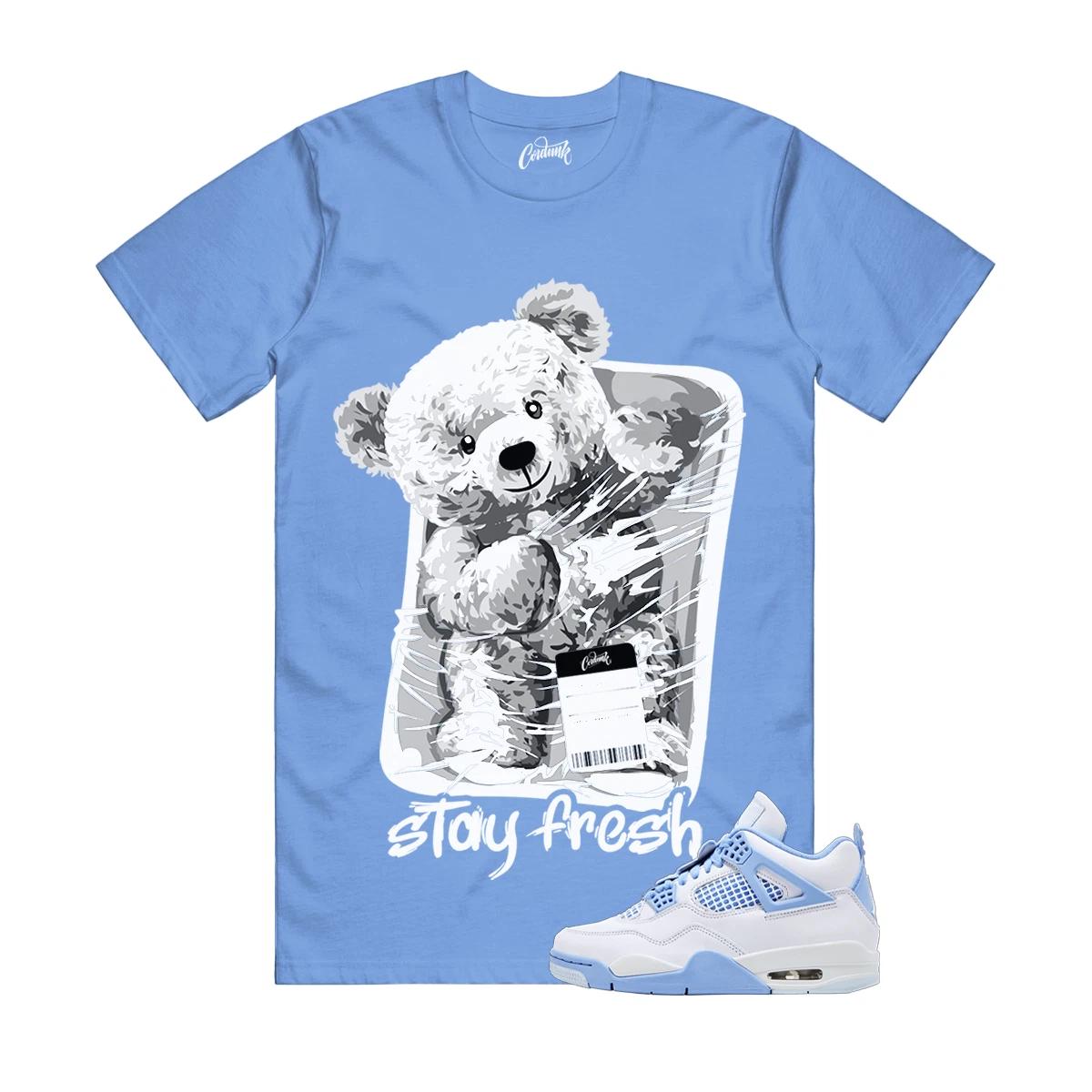 

4 Forget Me Not White Aluminum Blue Tint Carolina T Shirt Match STAY L