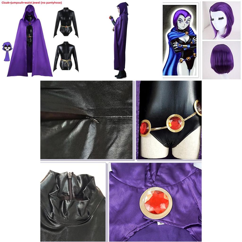 Stunning Anime Teen Titan Raven Costume For Cosplay And Themed Parties