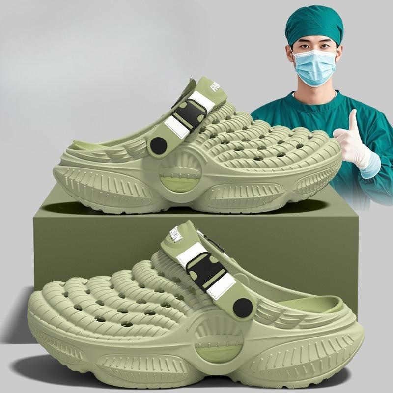 OP-Schuhe, Crocs, Rutschfeste und geruchshemmende Oberbekleidung für Krankenschwestern, Strand-Zehensandalen