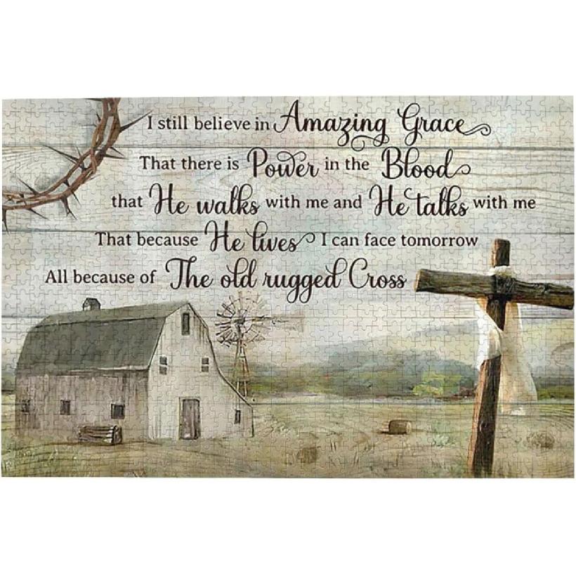 I Still Believe in Amazing Grace Jigsaw Puzzles 1000 Pieces for Adults - Puzzles for Adults and Children Home Decoration
