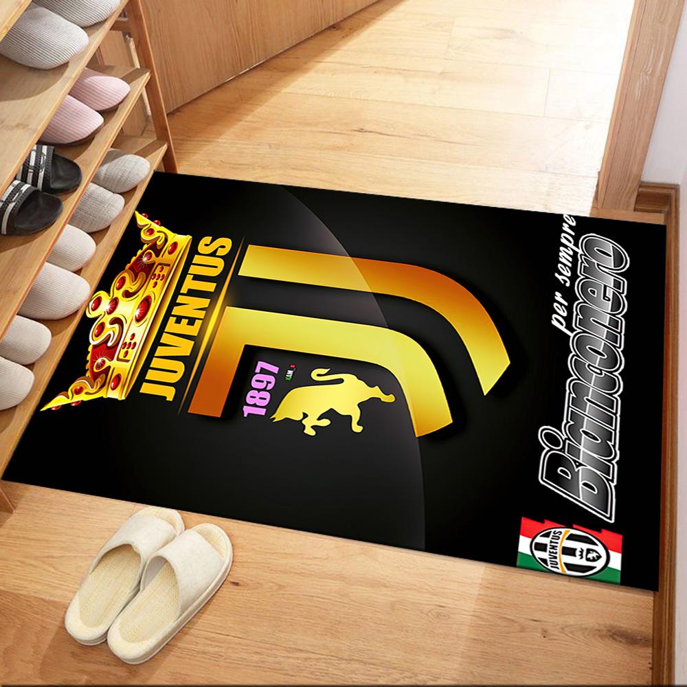 Juventus Floor Mat Perfect For Game Room Balcony Outdoor Foyer Antislip Rug Office Home Decor Gift For Festivals