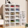 Foldable Shoe Box Transparent Dustproof Footwear Organizers With Cover Hall Stackable Shoes Cabinet Closet Sneakers Storage Rack