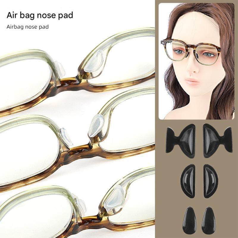 20pairs Adhesive Silicone Nose Pads with Air Cushion for Eyeglasses Nonslip Feature Universal Compatibility Comfort