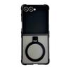 Four corners anti-drop matte magnetic suction bracket mobile phone case for Samsung Z FLIP7/6/5/4 generation folding protective case
