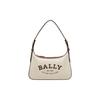 Coralye Brand Logo Letter Print Adjustable Shoulder Strap Fabric And Leather Tote Shoulder Bag Women Handbags Beige 6302810