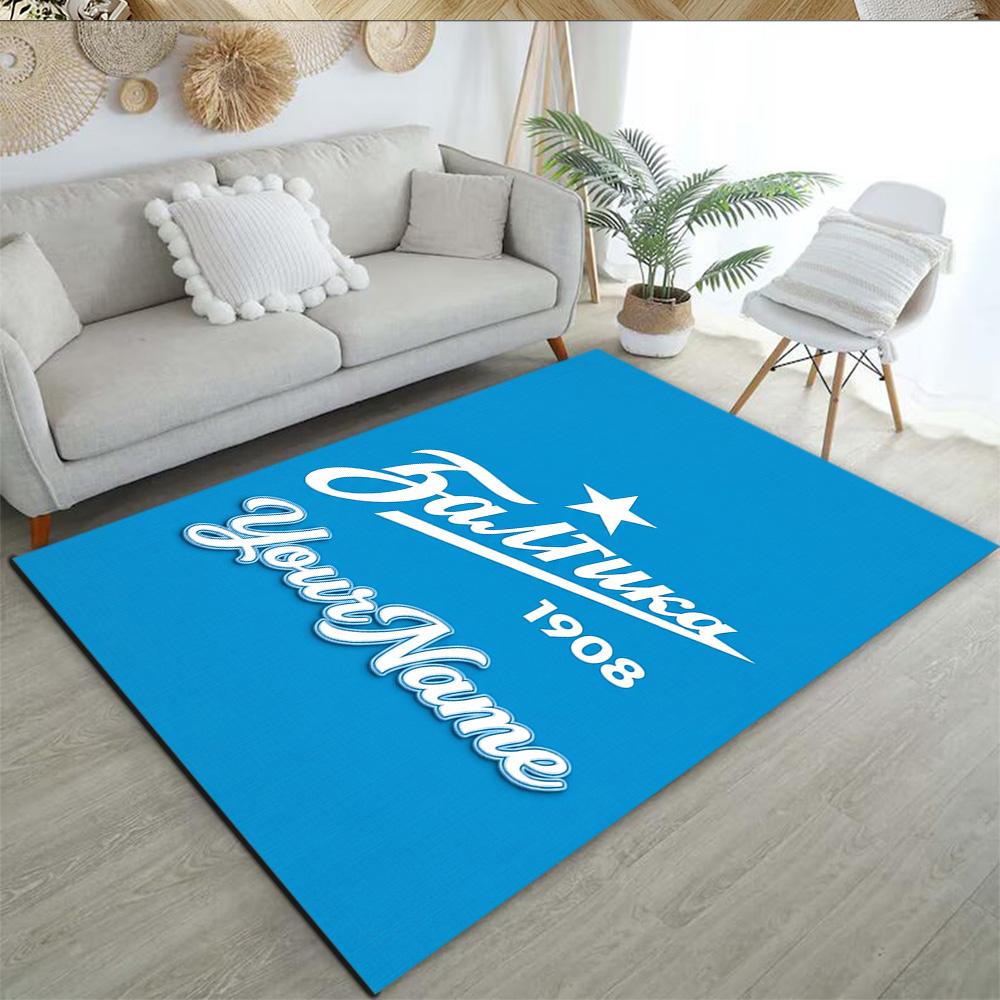 Fc Zenit Saint‑petersburg 37 Customize Text Floor Mat Perfect for Balcony Bedrooms Foyer Outdoor Anti-slip Rug Anime Office Decor