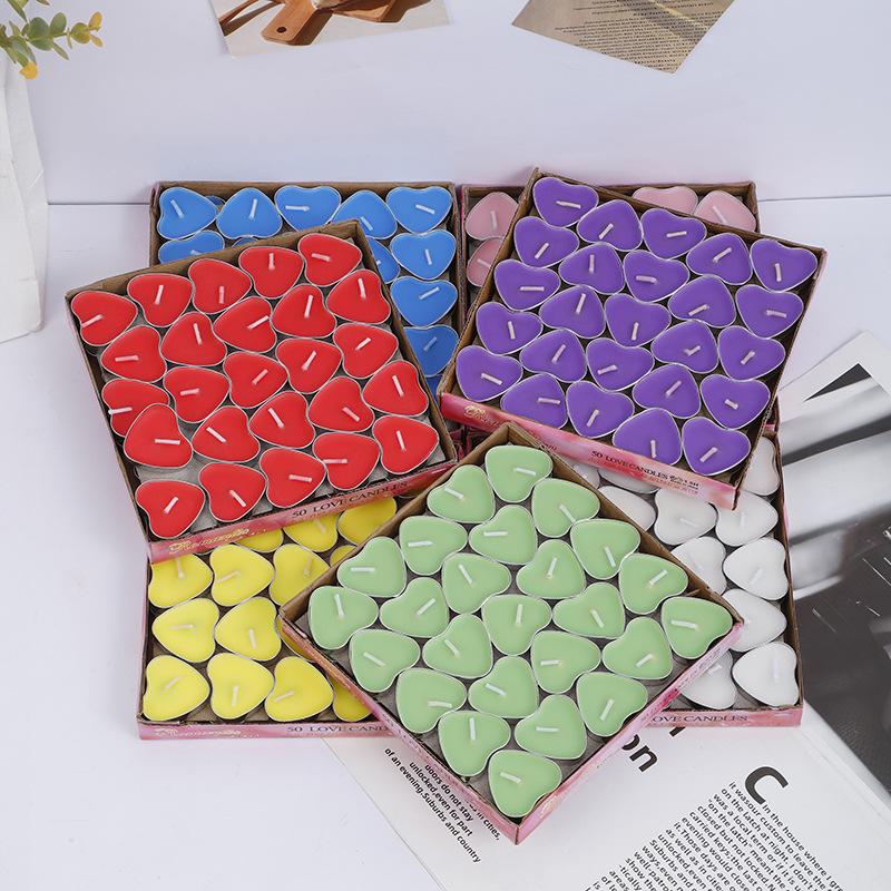 Heart-Shaped DIY Candle Set - 2-Hour Tealight for Valentine's, Proposal, or Birthday