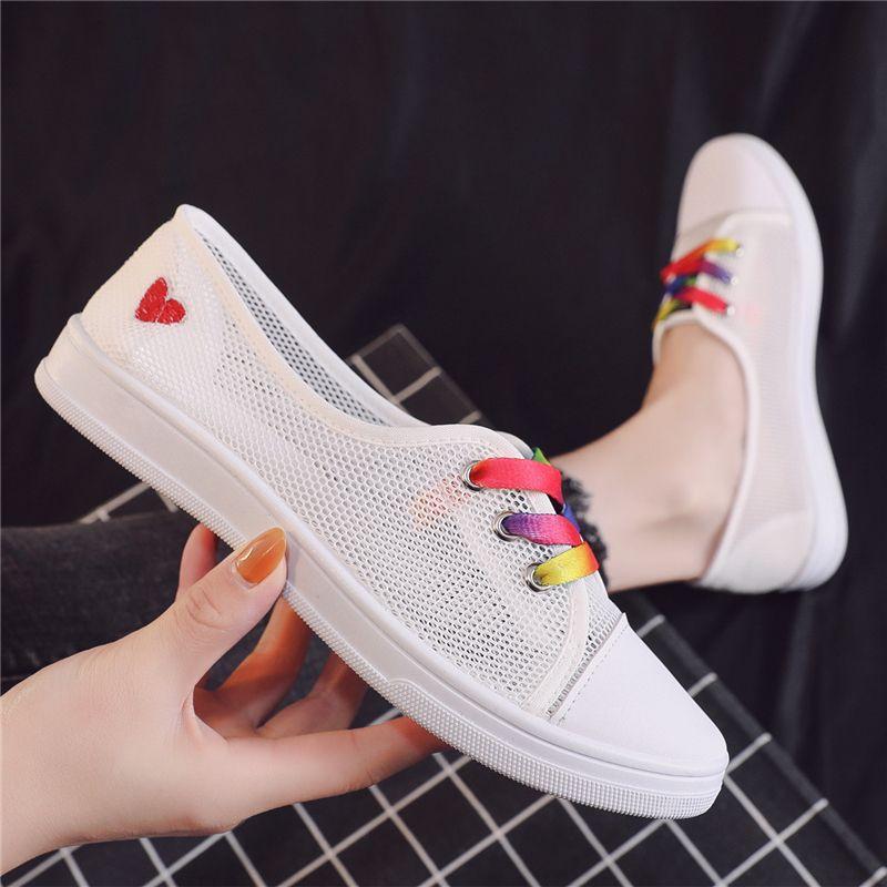 

Модная повседневная обувь слипоны на плоской подошве с полым сетчатым верхом, дышащая обувь для женщин, лето 39, предложения, оригинальная эстетика, дешевая распродажа, обувь для ходьбы для женщин 40