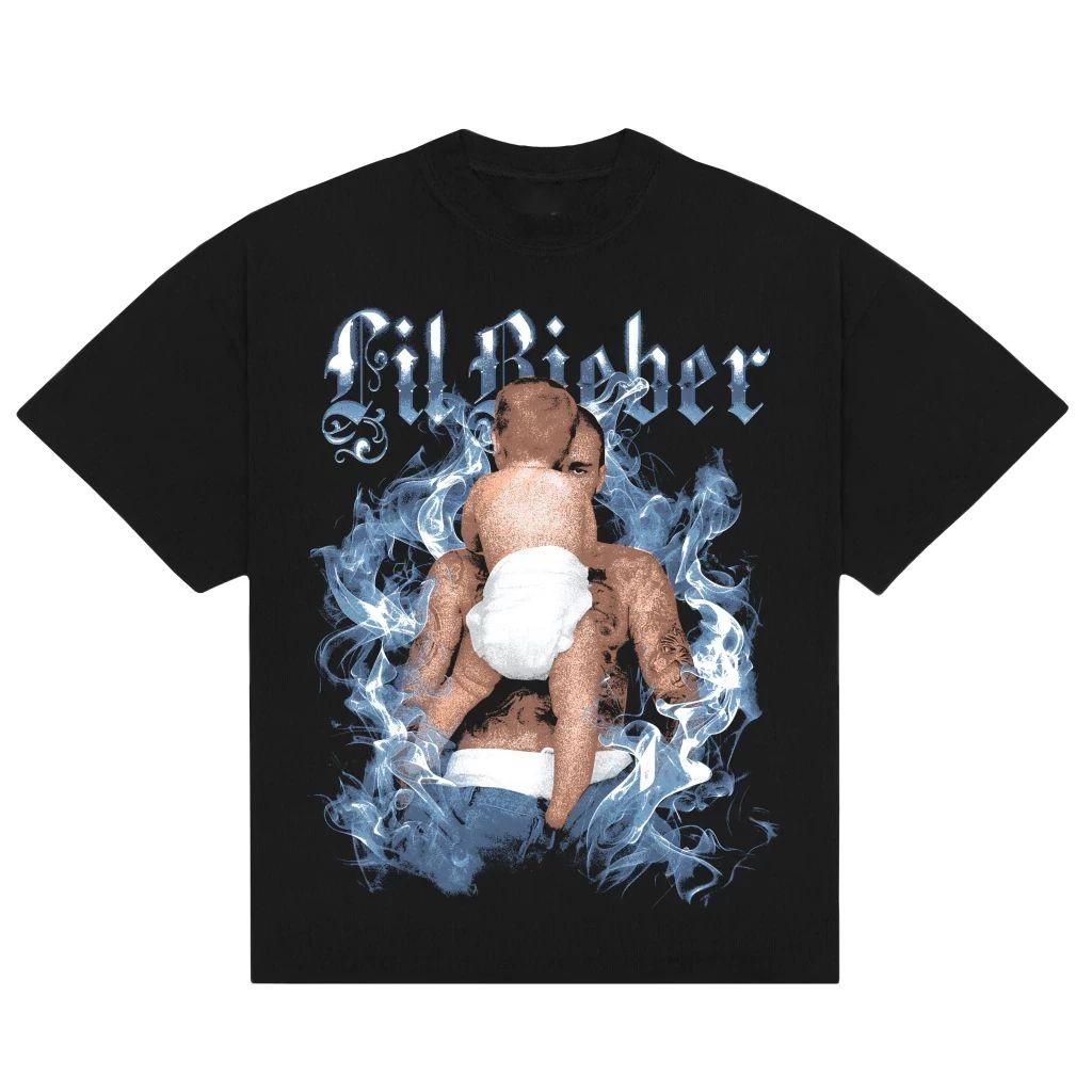

2026 Fashion Singer Print T Shirt High Street Tees Summer Casual Loose Short Sleeve Round Neck Clothing Loose Trend Tops Unisex XXXXL