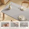 Full Wrapped Imitation Sheepskin Tablecloth Smooth Elastic Tea Table Cloth  Dining