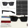  Fashion Square Rivets Gradient Gray Sunglasses Men Shades Vintage Trending Women Sun Glasses UV400